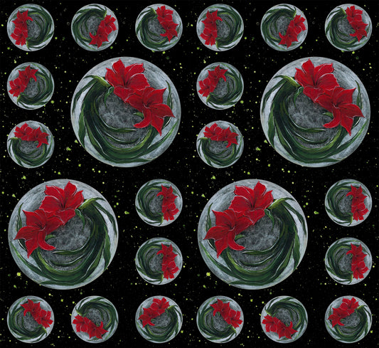 Winter Garden - Amaryllis Window Charcoal