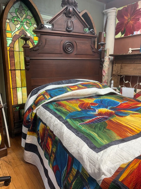 Iris OR Magnolia King Quilt Pattern Free Download