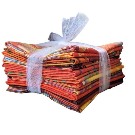 Color Variety Fat Quarter Pack - Orange
