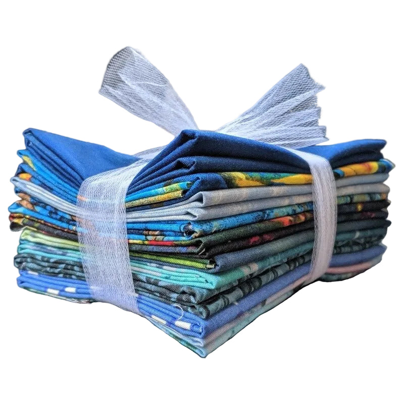 Color Variety Fat Quarter Pack - Blue